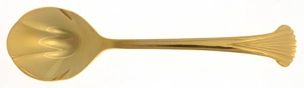 Golden Contessa (Gold Electroplate) Sugar Shell Spoon