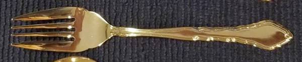 Golden Dorchester (Gold Electroplate) Individual Salad Fork