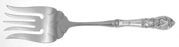 Richelieu (Sterling) Large Stainless-Tine Cold Meat Serving Fork
