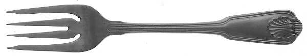 Boston Shell (Stainless) Individual Salad Fork
