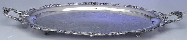 El Grandee (Silverplate Hollowware) Large Footed Waiter Tray