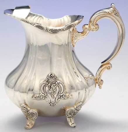 El Grandee (Silverplate Hollowware) Plated Water Pitcher with Ice Lip