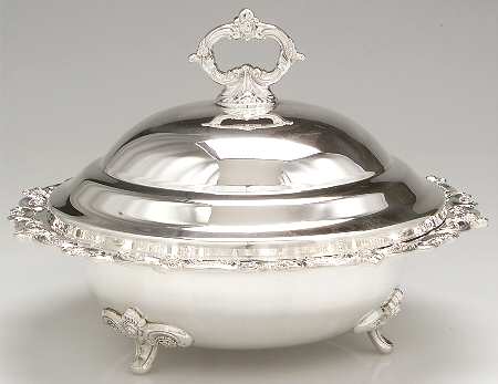 El Grandee (Silverplate Hollowware) Plated Round Covered Vegetable Bowl