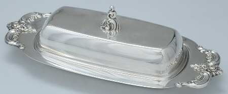 El Grandee (Silverplate Hollowware) 1/4lb Covered Butter with Liner