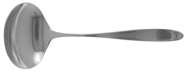 Design 2 (Stainless, Korea) Solid Gravy Ladle