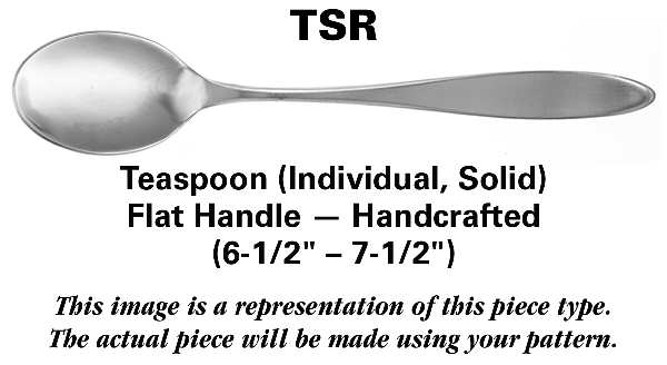 Design 2 (Stainless, Korea) Teaspoon Solid Individual HC