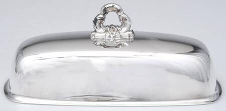 Old Master-Embossed(Silverplate, Roses-Scrolls) Lid for 1/4 Pound Butter