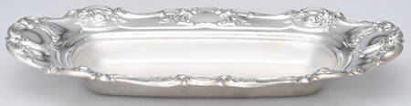 Old Master-Embossed(Silverplate, Roses-Scrolls) 1/4 Pound Butter No Lid