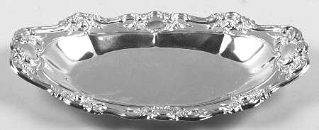 Old Master-Embossed(Silverplate, Roses-Scrolls) Silverplate Bread Tray