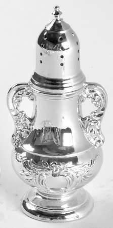 Old Master-Embossed(Silverplate, Roses-Scrolls) Pepper Shaker