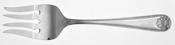 Bay Shore (Silverplate) Medium Solid Cold Meat Serving Fork