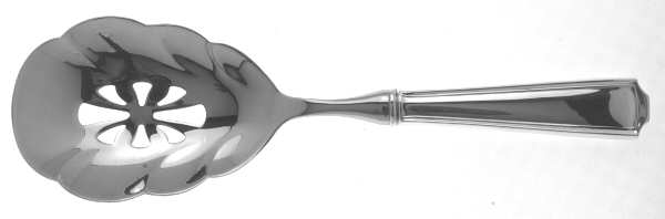 American Chippendale (Sterling) Pierced Serving Spoon with Stainless Bowl