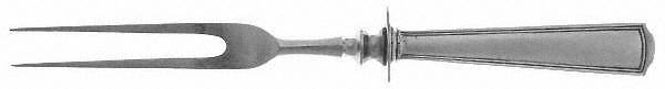 American Chippendale (Sterling) Small Steak Carving Fork with Stainless Prongs