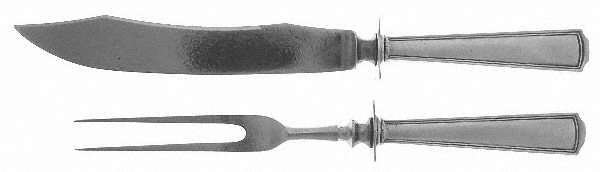 American Chippendale (Sterling) Small Steak 2-Piece Carving Set w/Stainless Blade