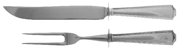 American Chippendale (Sterling) Small Stainless Blade 2-Piece Steak Carving Set