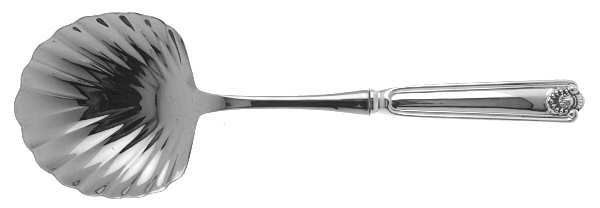 Fiddle Shell-Alden (Sterling) Casserole Spoon with Stainless Shell Bowl