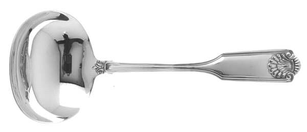 Fiddle Shell-Alden (Sterling) Solid Gravy Ladle