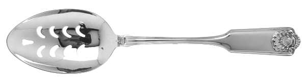 Fiddle Shell-Alden (Sterling) Pierced Tablespoon (Serving Spoon)