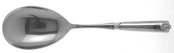 Fiddle Shell-Alden (Sterling) Salad Servng Spoon with Stainless Bowl