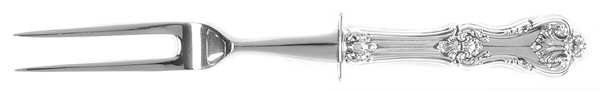 Federal Cotillion(Sterling, Newer) Small Steak Carving Fork with Stainless Prongs