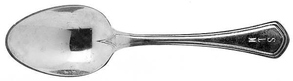 TIS10 (Sterling) Straight Handle Baby Spoon