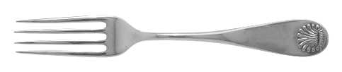 Shell (Sterling, 1889-1890) Fork
