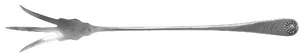 Shell (Sterling, 1889-1890) Large Lettuce Serving Fork