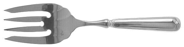 Fiddle Thread (Sterling) Stainless-Tine Utility Serving Fork