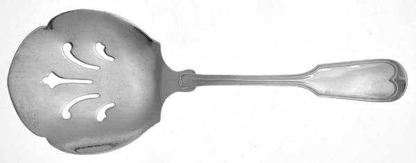 Fiddle Thread (Sterling) Tomato Server, Solid Piece