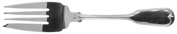 Fiddle Thread (Sterling) Small Solid Cold Meat Serving Fork