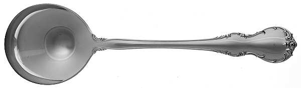 French Provincial-Gold (Sterling) Round Bowl Soup Spoon (Cream Soup) by Towle Silver