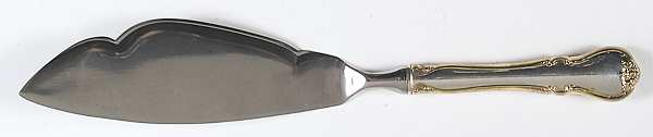 French Provincial-Gold (Sterling) Fish Serving Knife w/Unengraved Stainless Blade