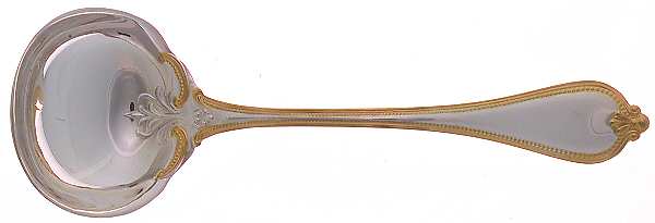 Old Newbury Gold (Sterling, Gold Acct) Solid Gravy Ladle