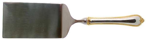 Old Newbury Gold (Sterling, Gold Acct) Lasagna Server with Stainless Blade