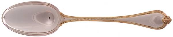 Old Newbury Gold (Sterling, Gold Acct) Tablespoon (Serving Spoon) Medium by Towle Silver