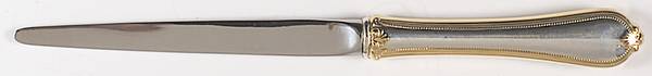 Old Newbury Gold (Sterling, Gold Acct) Large Letter Opener with Stainless Blade
