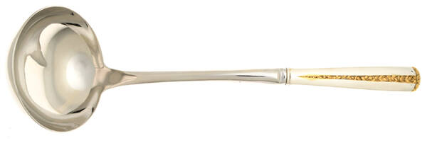 Rambler Rose Gold (Sterling, 1992) Soup Ladle with Stainless Bowl HC
