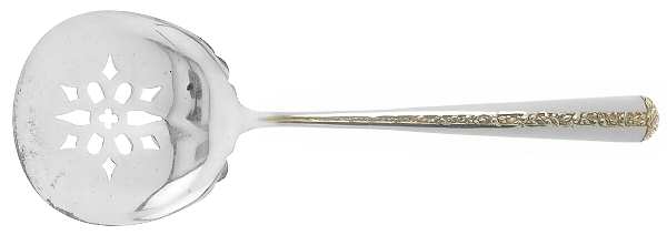 Rambler Rose Gold (Sterling, 1992) Solid Bon Bon Spoon with Pierced Bowl
