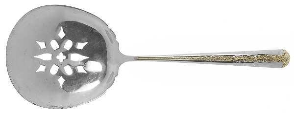 Rambler Rose Gold (Sterling, 1992) Solid Bon Bon Spoon with Pierced Bowl