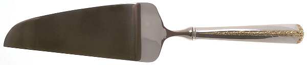Rambler Rose Gold (Sterling, 1992) Pie & Cake Server with Stainless Blade