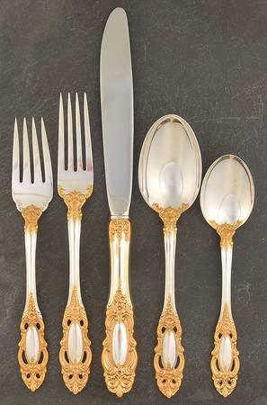 Grand Duchess Gold (Sterling) 5 Piece Place Setting