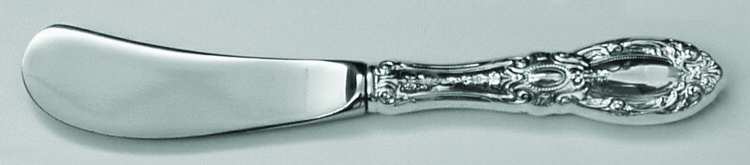 King Richard Gold (Sterling, Gold Acct) Butter Spreader Hollow Hdl-Paddle/Stainless Blade
