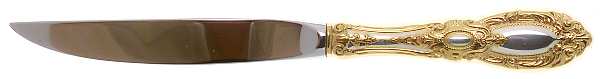 King Richard Gold (Sterling, Gold Acct) Individual Steak Knife Hollow Handle