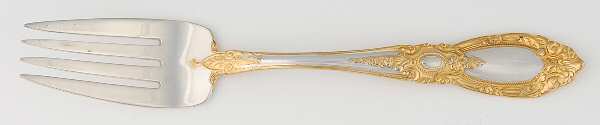 King Richard Gold (Sterling, Gold Acct) Individual Salad Fork by Towle Silver