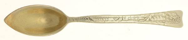 Lap-Over-Edge (Acid Etched) Orange Spoon