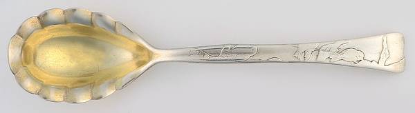 Lap-Over-Edge (Acid Etched) Sugar Spoon