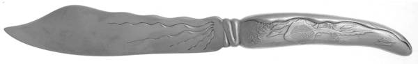 Lap-Over-Edge (Acid Etched) Individual Solid Fish Knife