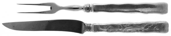 Lap-Over-Edge (Acid Etched) Small Stainless Blade 2-Piece Steak Carving Set