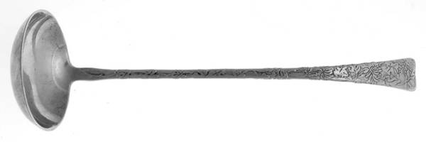 Lap-Over-Edge (Acid Etched) Solid Piece Cream Ladle