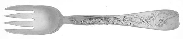 Lap-Over-Edge (Acid Etched) Individual Solid Fish Fork